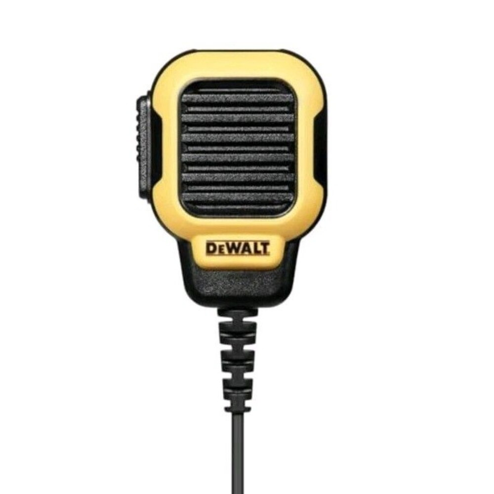 DEWALT DXFRSRM1 Remote Speaker Microphone 2.5mm Jack PTT Black/Yellow